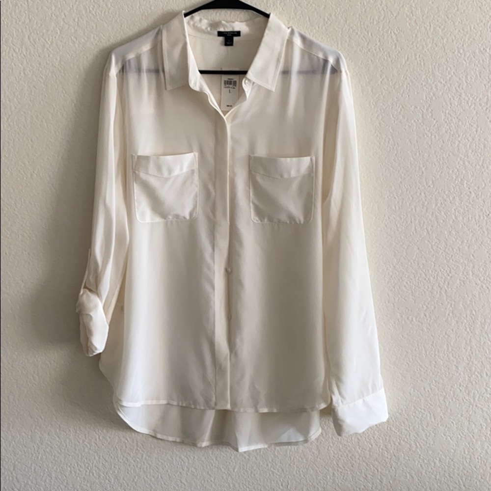 Ann Taylor 100 % silk blouse NEW WITH TAGS